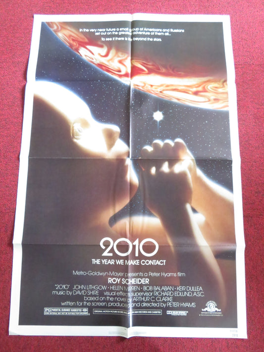 2010 THE YEAR WE MADE CONTACT FOLDED US ONE SHEET POSTER SCHNEIDER LITHGOW 1984