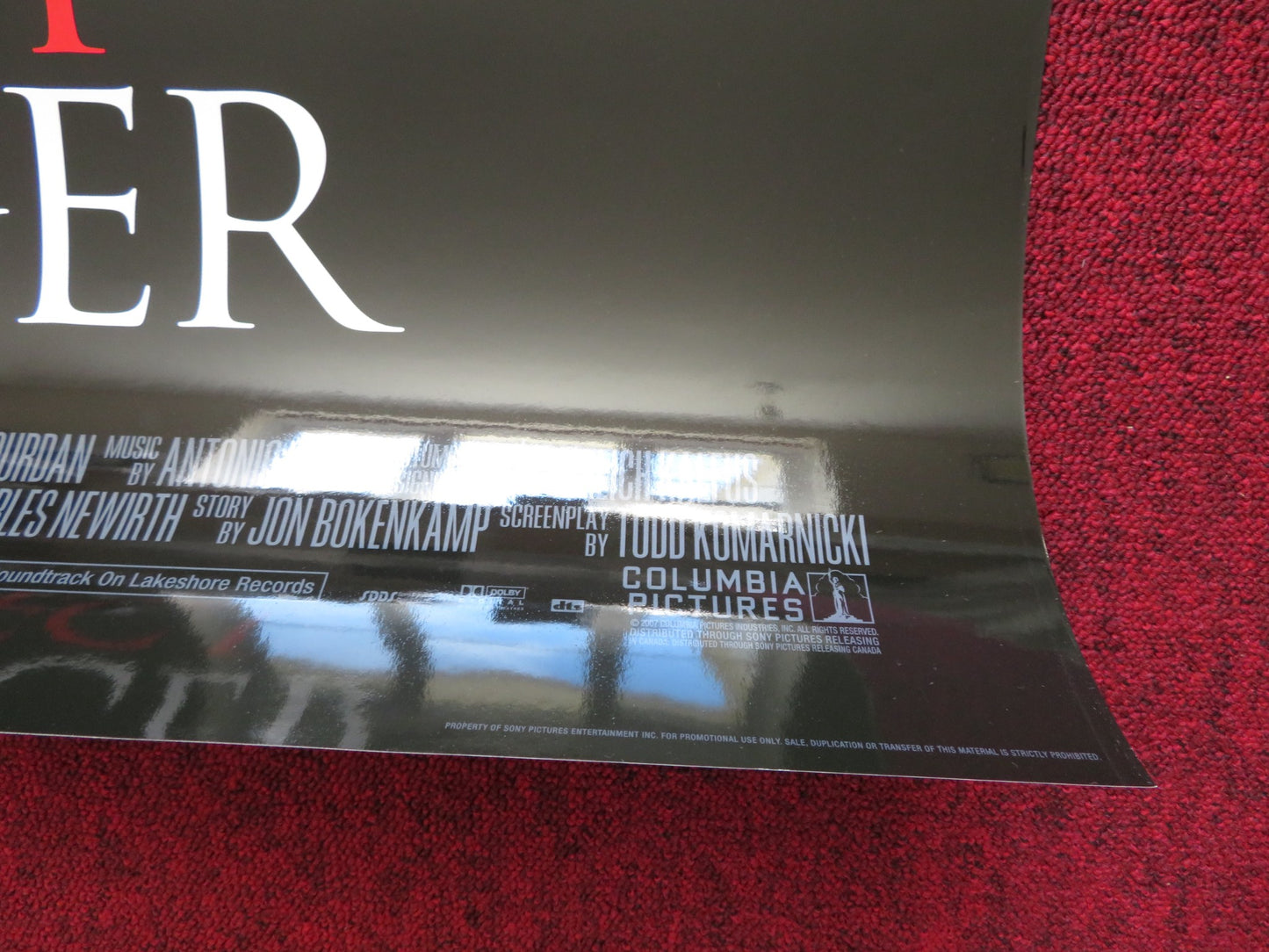 PERFECT STRANGER US ONE SHEET ROLLED POSTER HALLE BERRY BRUCE WILLIS 2007 - Rendezvous Cinema