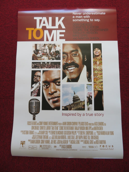 TALK TO ME US ONE SHEET ROLLED POSTER DON CHEADLE CHIWETEL EJIOFOR 2007 - Rendezvous Cinema
