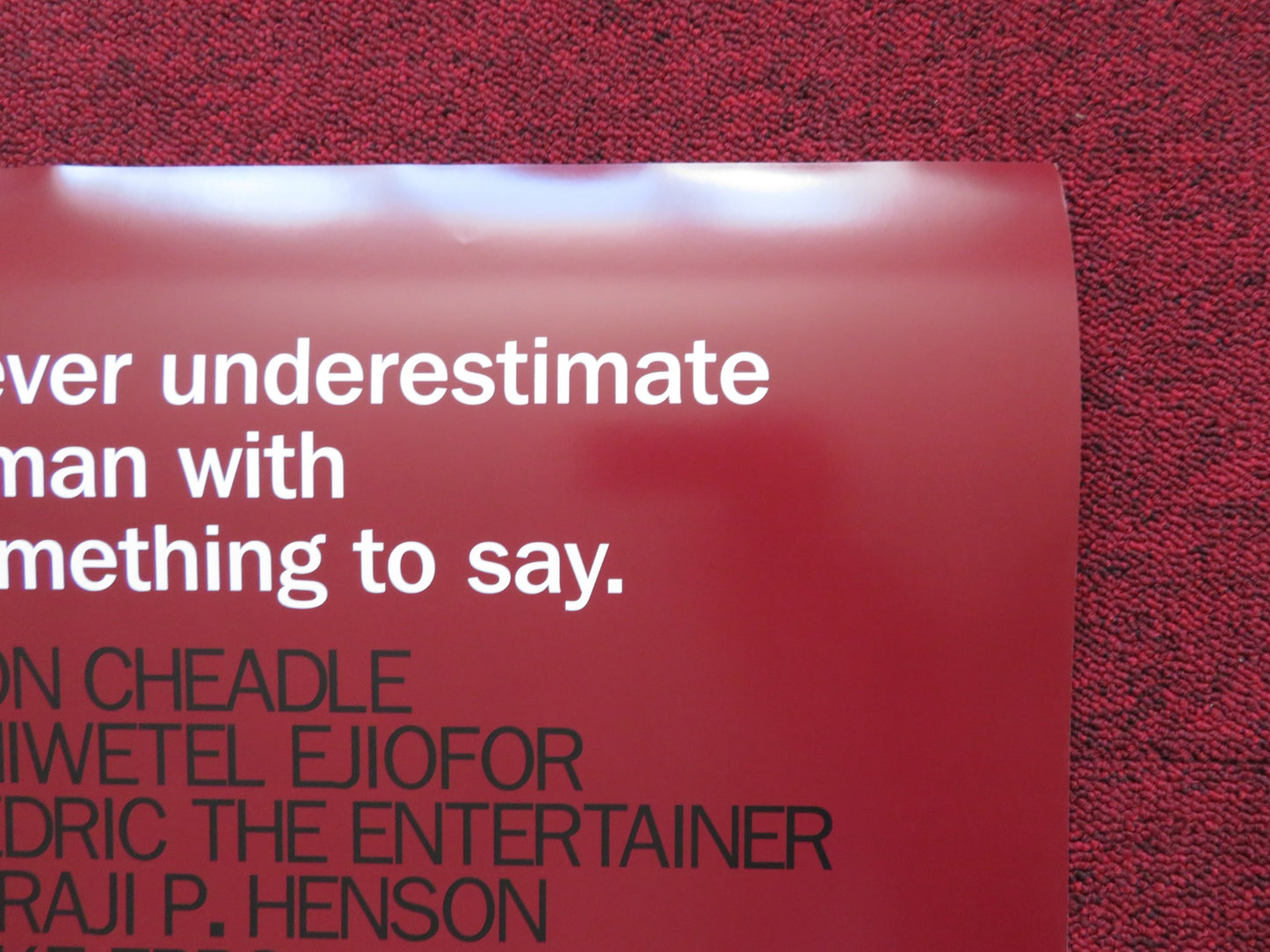 TALK TO ME US ONE SHEET ROLLED POSTER DON CHEADLE CHIWETEL EJIOFOR 2007 - Rendezvous Cinema