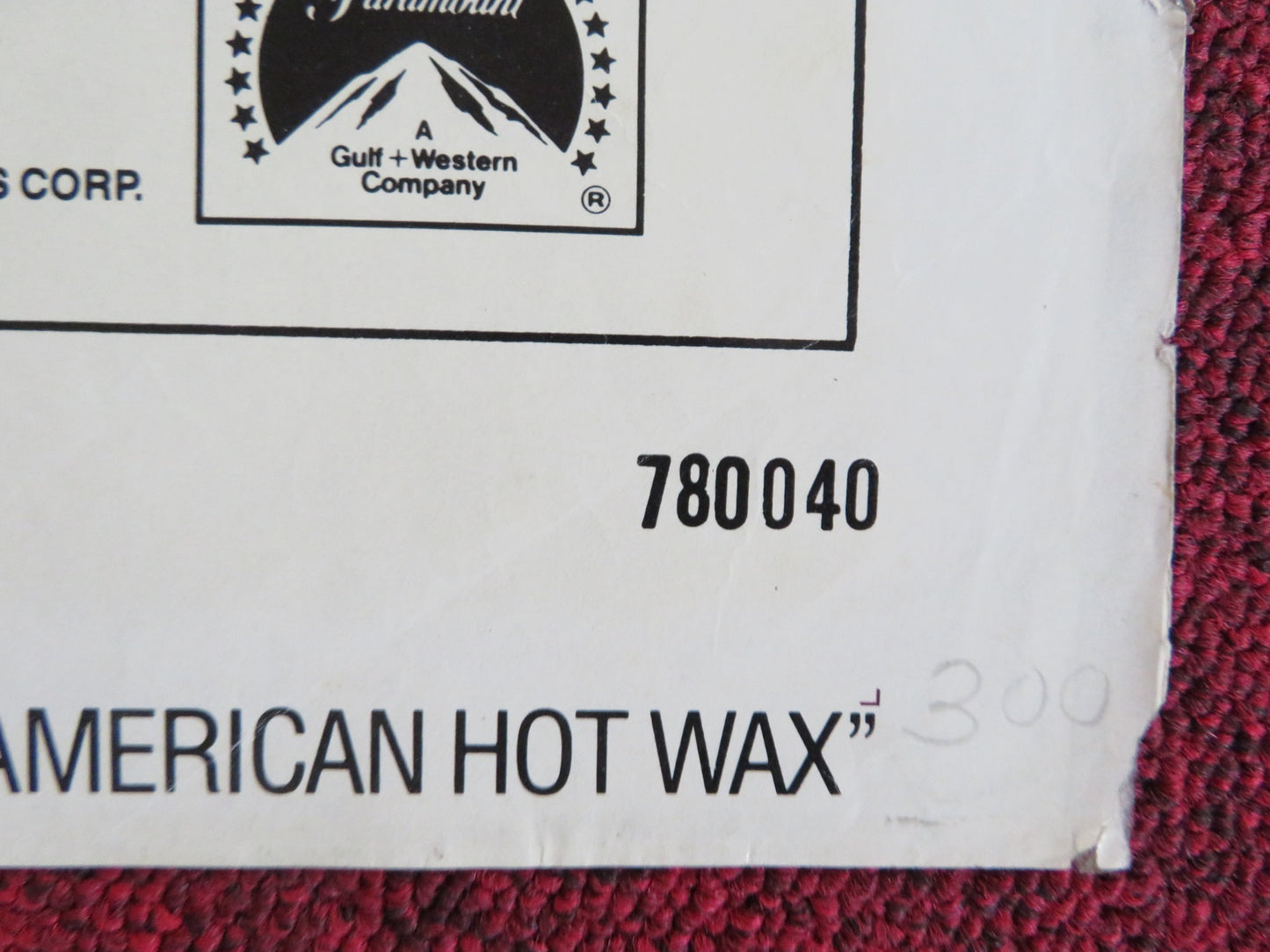 AMERICAN HOT WAX FOLDED US ONE SHEET POSTER TIM MCINTIRE JAY LENO 1978 - Rendezvous Cinema