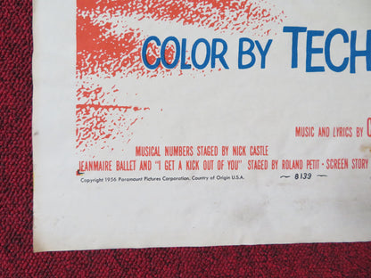 ANYTHING GOES FOLDED US ONE SHEET POSTER BING CROSBY DONALD O'CONNOR 1956 - Rendezvous Cinema