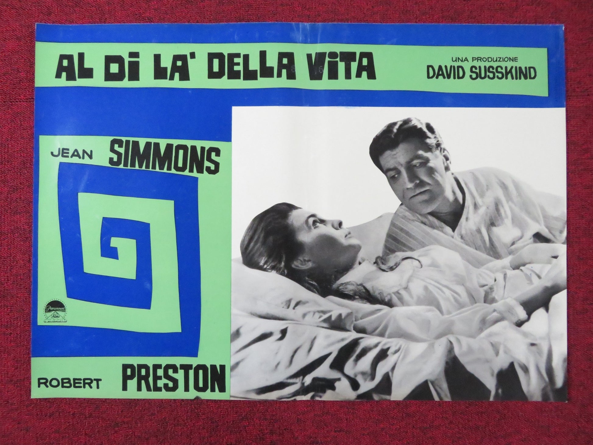 ALL THE WAY HOME - A ITALIAN FOTOBUSTA POSTER JEAN SIMMONS ROBERT PRESTON 1963 - Rendezvous Cinema