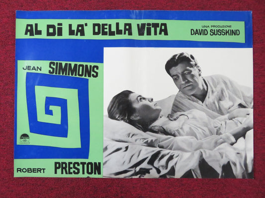 ALL THE WAY HOME - A ITALIAN FOTOBUSTA POSTER JEAN SIMMONS ROBERT PRESTON 1963 - Rendezvous Cinema