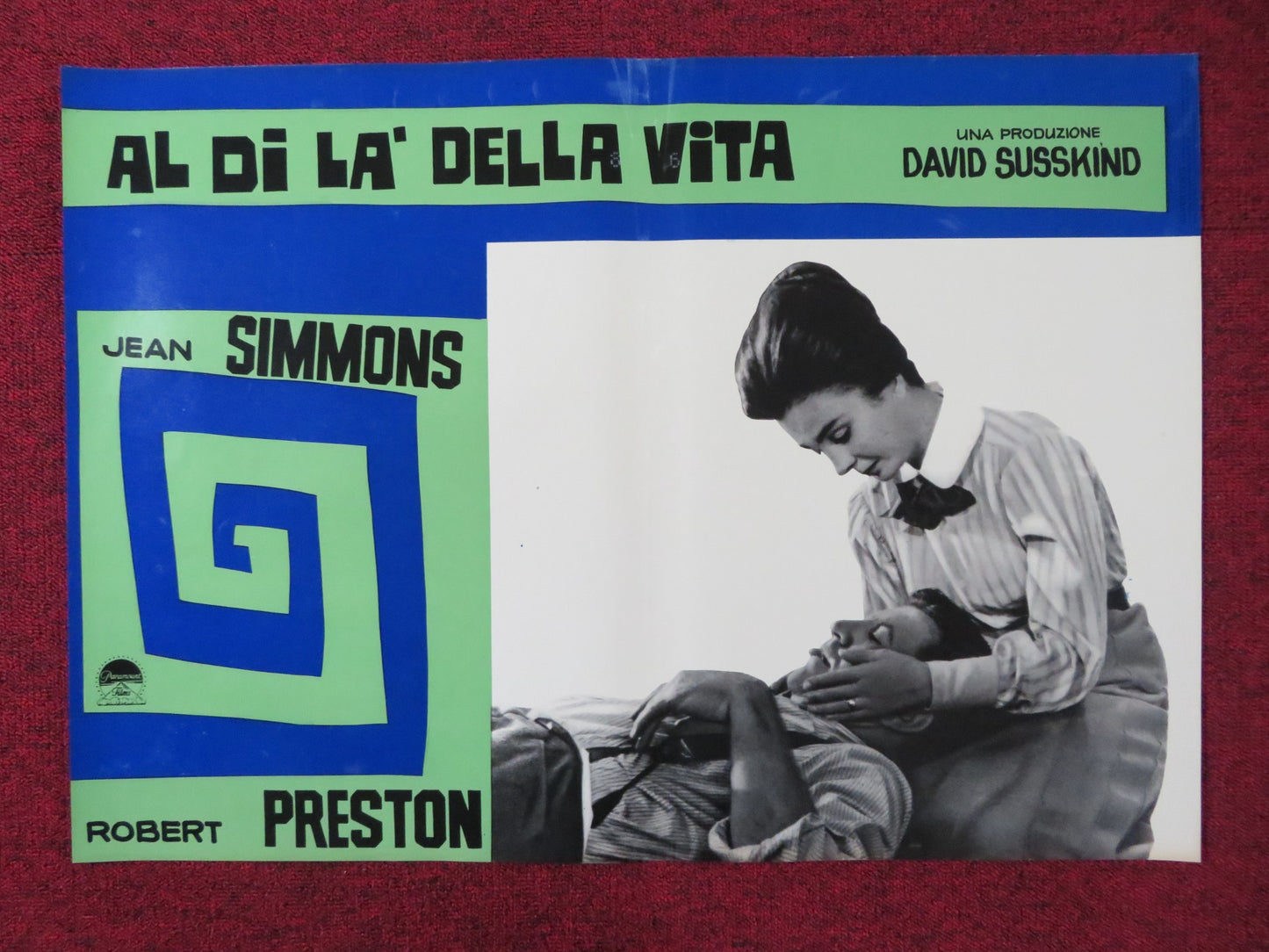 ALL THE WAY HOME - C ITALIAN FOTOBUSTA POSTER JEAN SIMMONS ROBERT PRESTON 1963 - Rendezvous Cinema