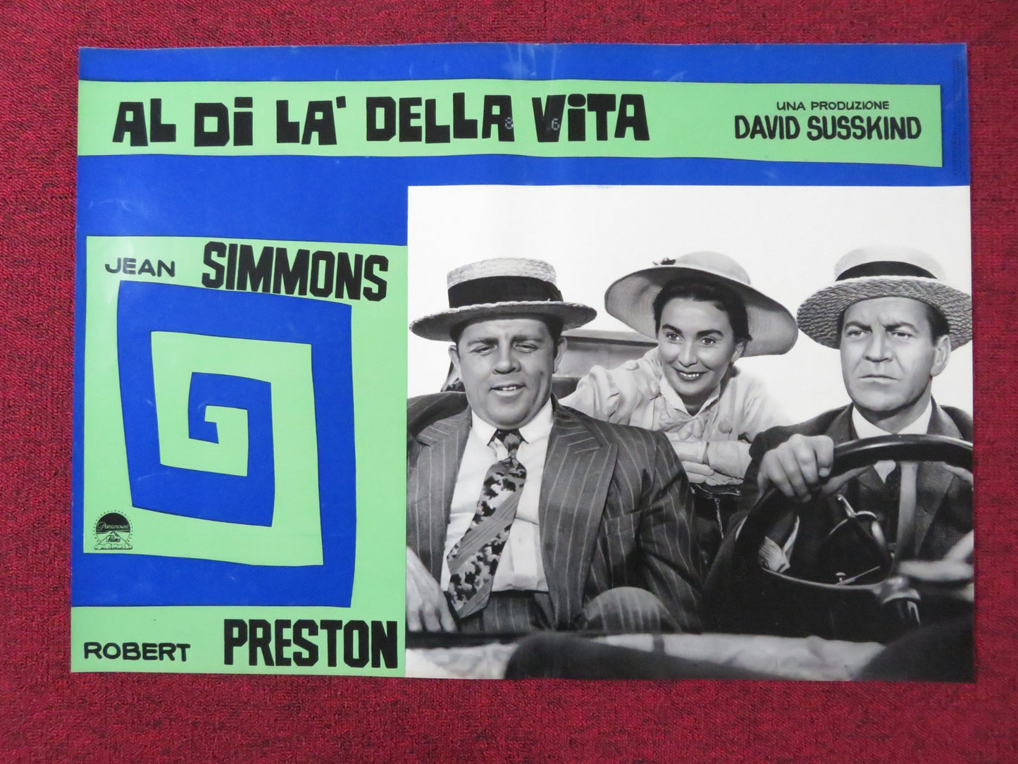 ALL THE WAY HOME - E ITALIAN FOTOBUSTA POSTER JEAN SIMMONS ROBERT PRESTON 1963 - Rendezvous Cinema