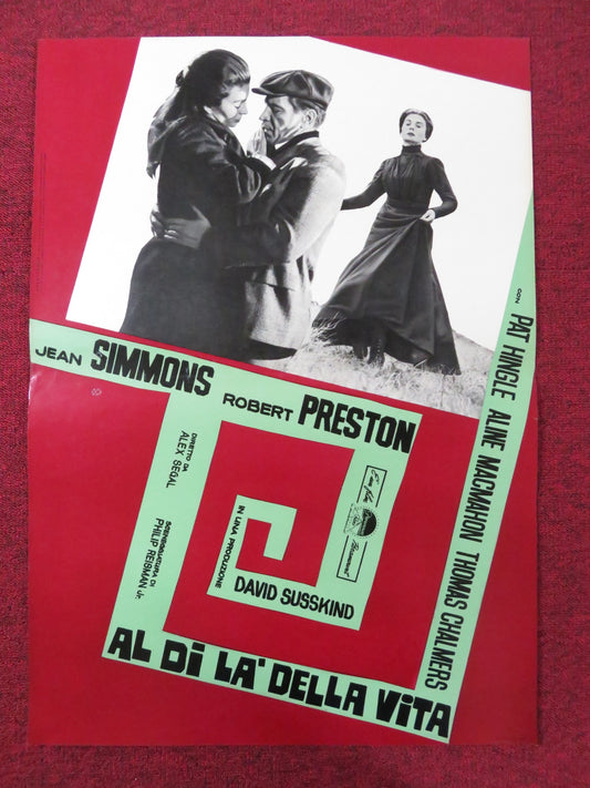 ALL THE WAY HOME - J ITALIAN FOTOBUSTA POSTER JEAN SIMMONS ROBERT PRESTON 1963 - Rendezvous Cinema