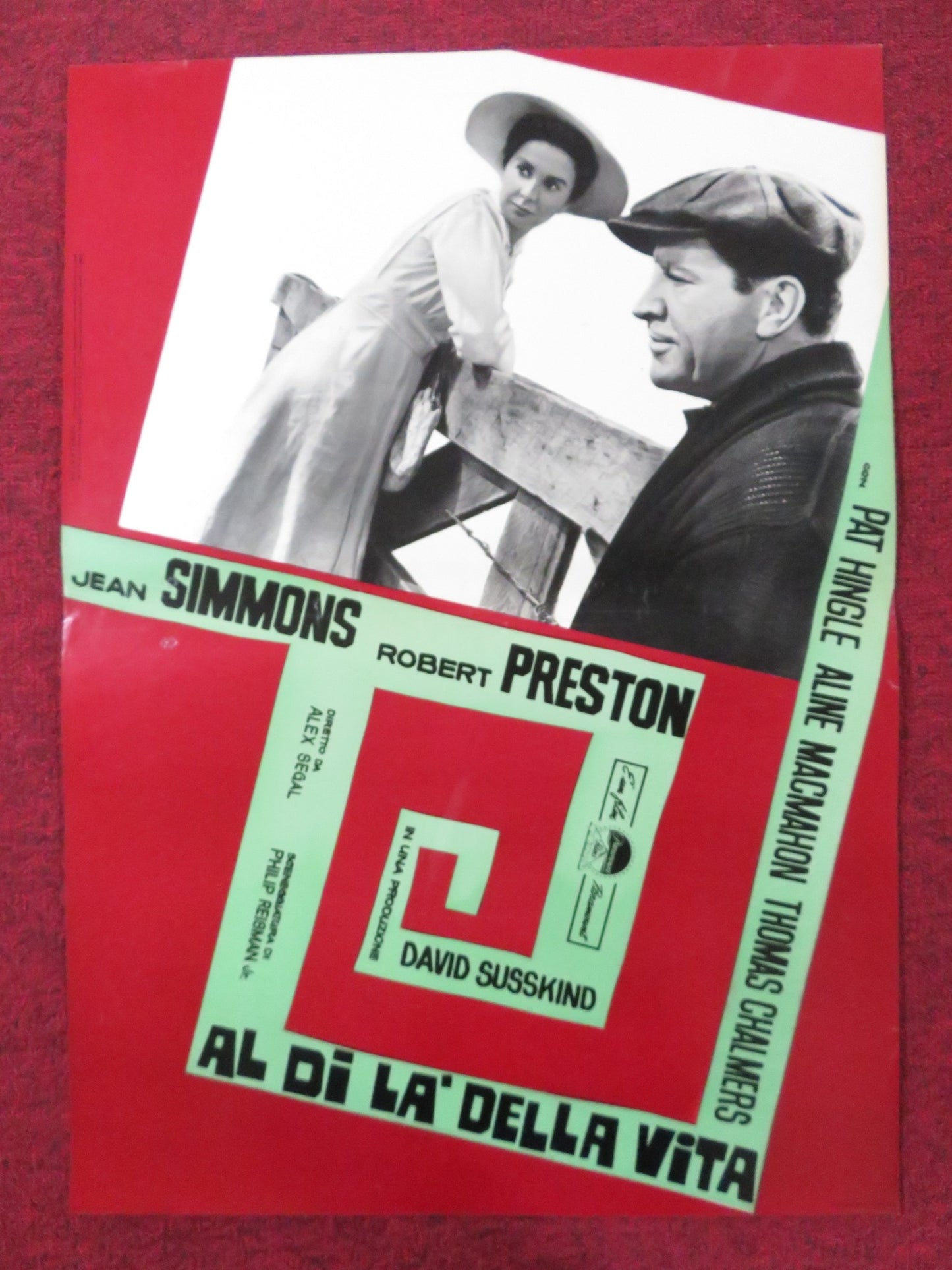 ALL THE WAY HOME - K ITALIAN FOTOBUSTA POSTER JEAN SIMMONS ROBERT PRESTON 1963 - Rendezvous Cinema