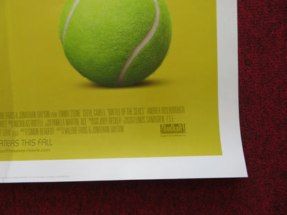 BATTLE OF THE SEXES US ONE SHEET ROLLED POSTER EMMA STONE STEVE CARELL 2017 - Rendezvous Cinema