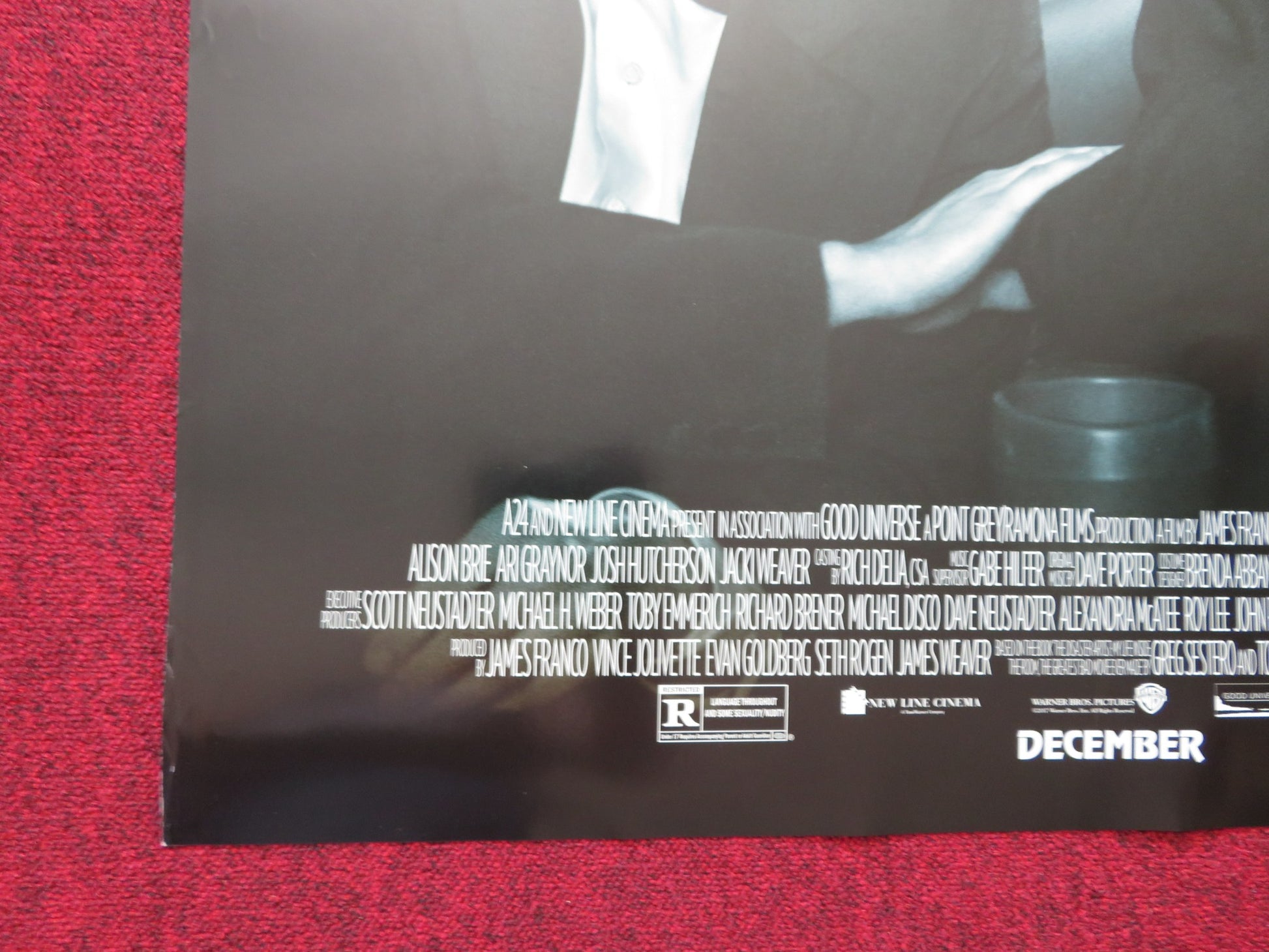 DISASTER ARTIST US ONE SHEET ROLLED POSTER JAMES FRANCO DAVE FRANCO 2017 - Rendezvous Cinema