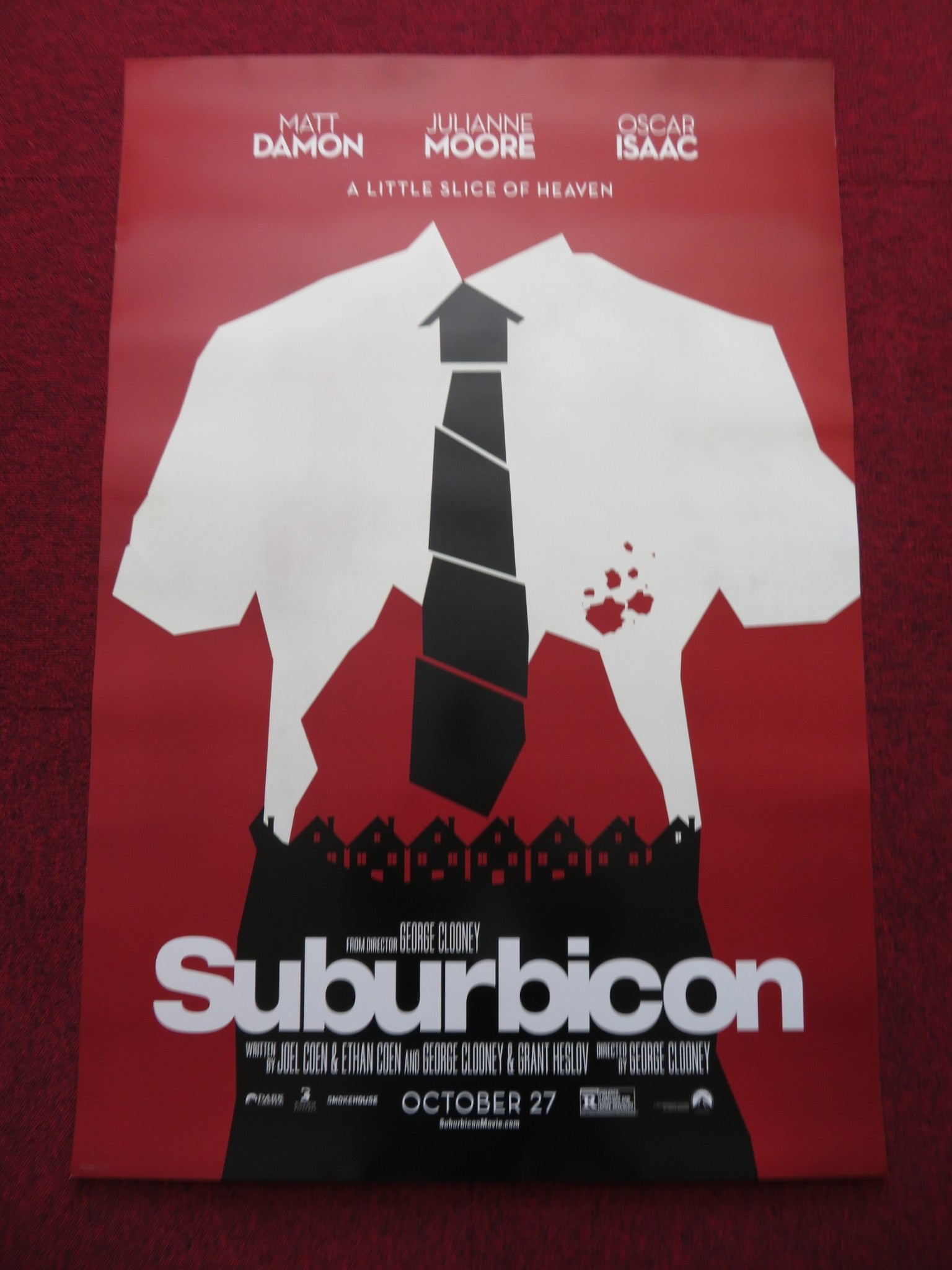 SUBURBICON US ONE SHEET ROLLED POSTER MATT DAMON JULIANNE MOORE 2017 - Rendezvous Cinema