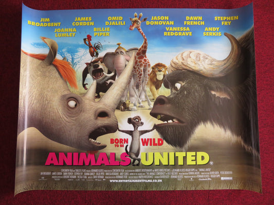 ANIMALS UNITED UK QUAD (30"x 40") ROLLED POSTER JAMES CORDEN STEPHEN FRY 2010 - Rendezvous Cinema