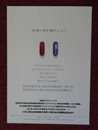 THE MATRIX RESURRECTIONS JAPANESE CHIRASHI (B5) POSTER KEANU REEVES 2021 - Rendezvous Cinema