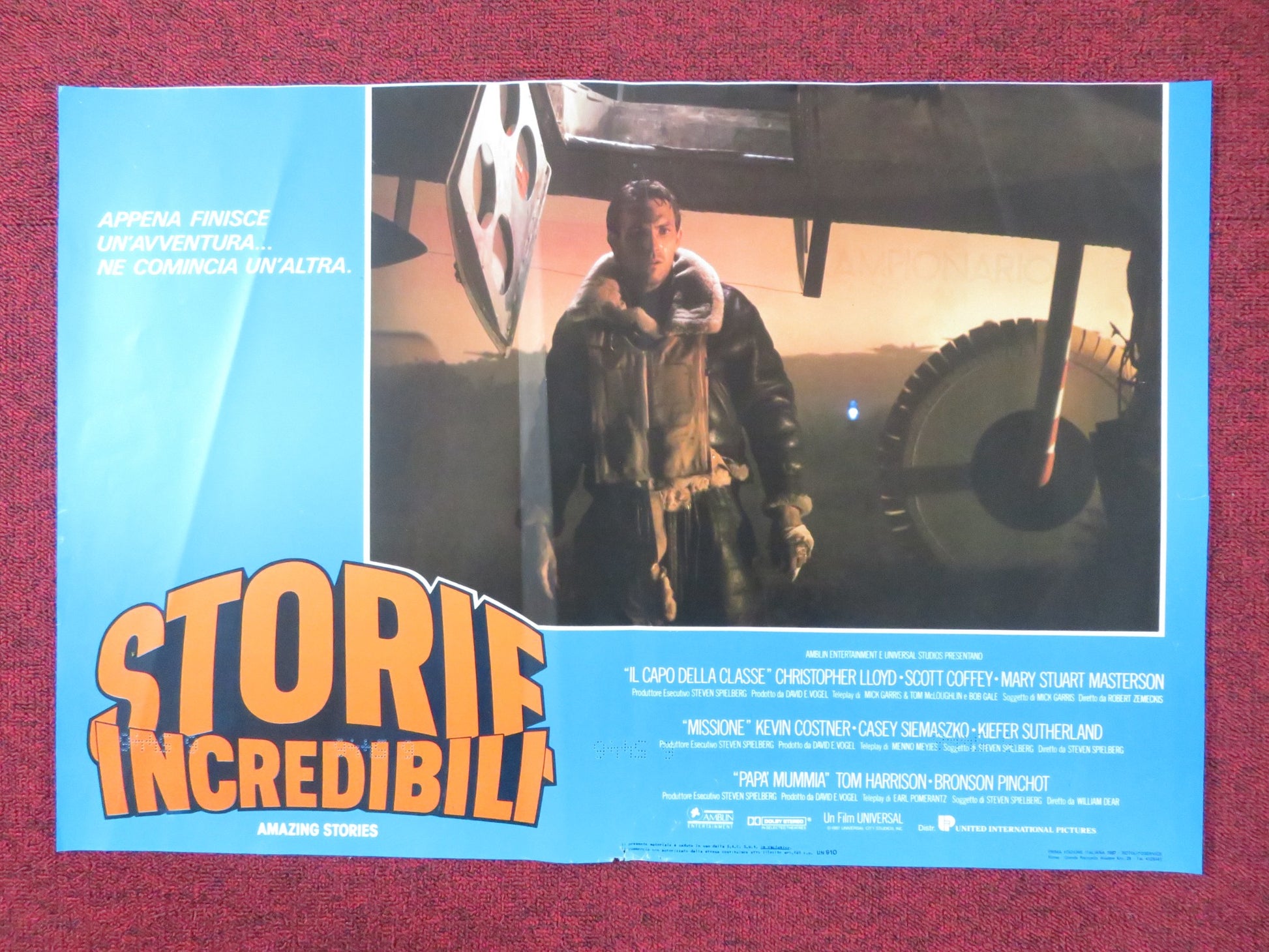 AMAZING STORIES - A ITALIAN FOTOBUSTA POSTER SPIELBERG CHRISTOPHER LLOYD 1987 - Rendezvous Cinema