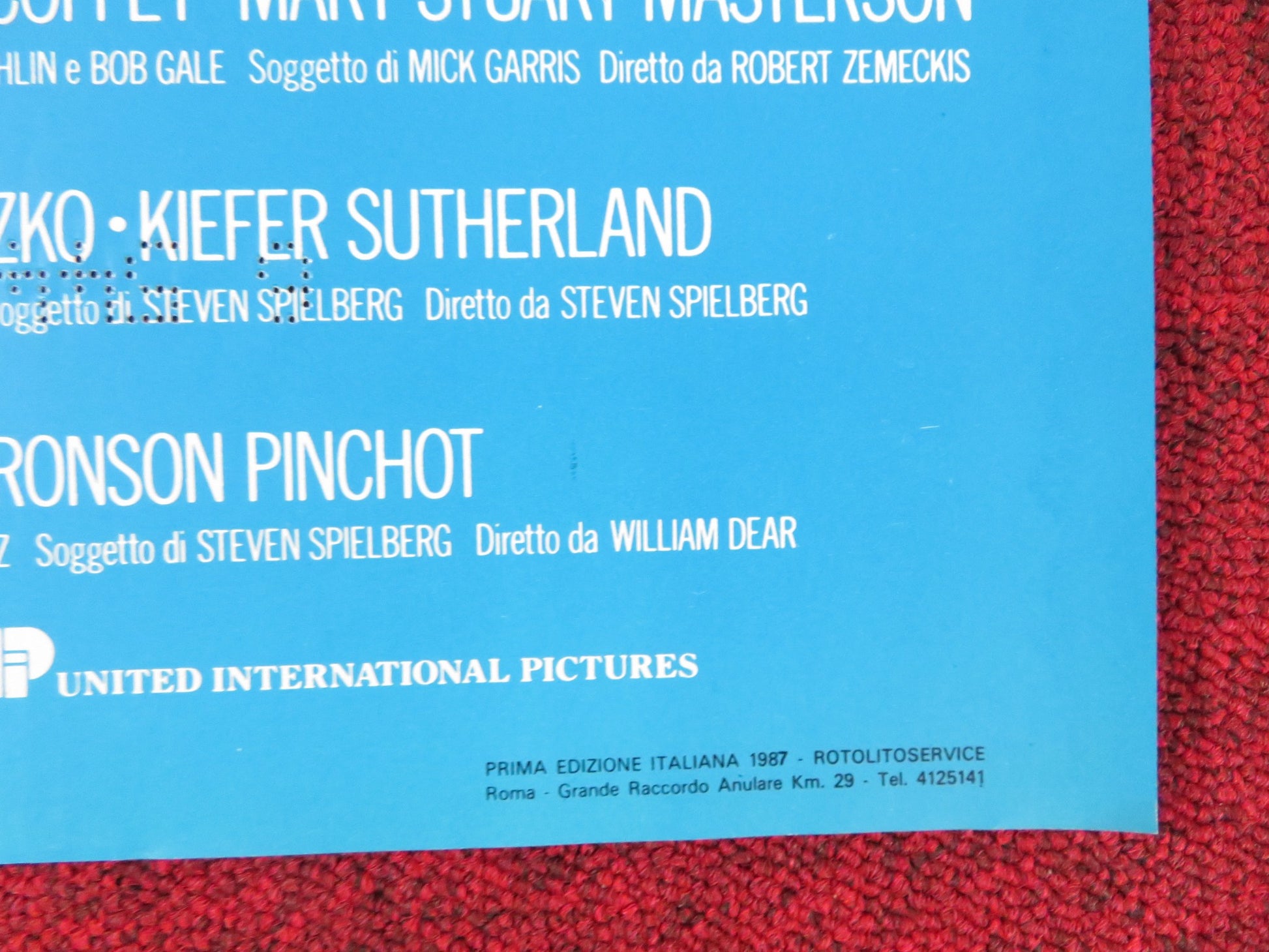 AMAZING STORIES - A ITALIAN FOTOBUSTA POSTER SPIELBERG CHRISTOPHER LLOYD 1987 - Rendezvous Cinema