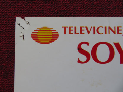 SOY HOMBRE Y QUE FOLDED MEXICAN POSTER EUGENIO DERBEZ POMPIN IGLESIAS 1993 - Rendezvous Cinema
