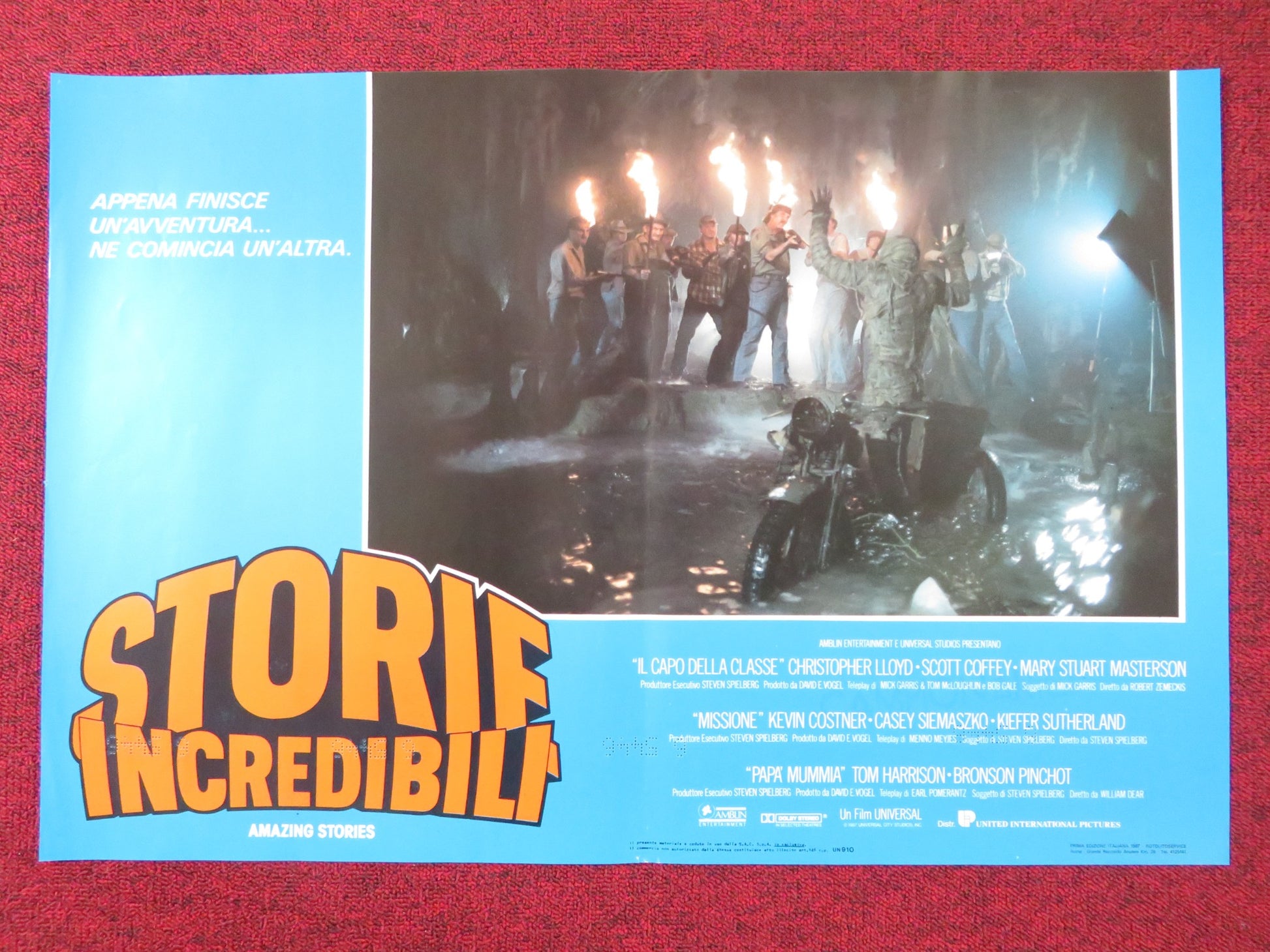 AMAZING STORIES - D ITALIAN FOTOBUSTA POSTER SPIELBERG CHRISTOPHER LLOYD 1987 - Rendezvous Cinema