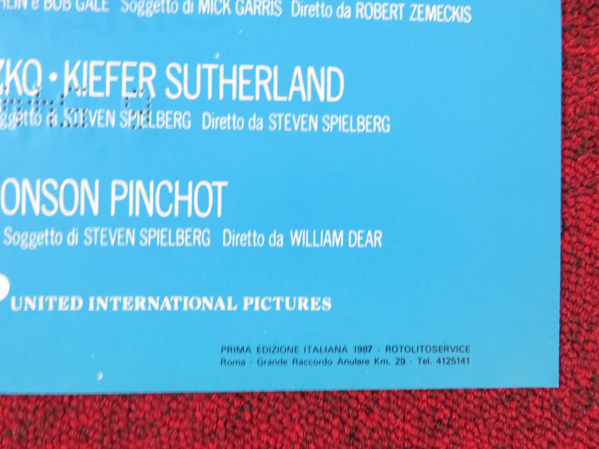 AMAZING STORIES - D ITALIAN FOTOBUSTA POSTER SPIELBERG CHRISTOPHER LLOYD 1987 - Rendezvous Cinema