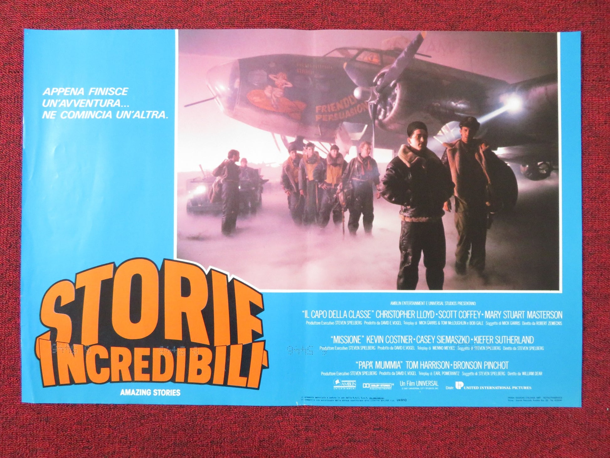 AMAZING STORIES - E ITALIAN FOTOBUSTA POSTER SPIELBERG CHRISTOPHER LLOYD 1987 - Rendezvous Cinema