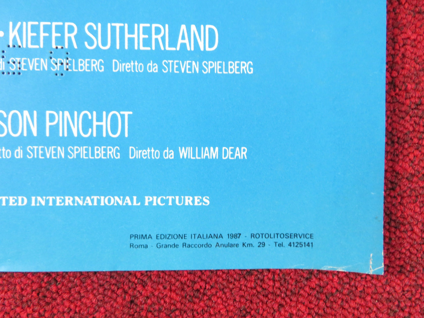 AMAZING STORIES - F ITALIAN FOTOBUSTA POSTER SPIELBERG CHRISTOPHER LLOYD 1987 - Rendezvous Cinema