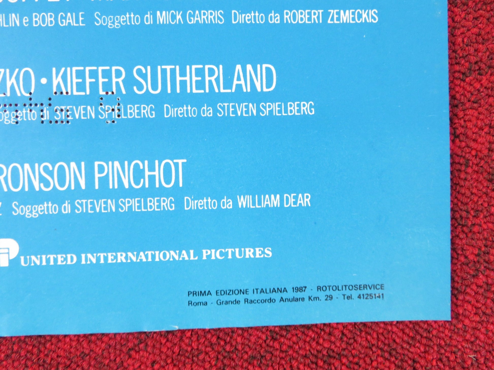 AMAZING STORIES - G ITALIAN FOTOBUSTA POSTER SPIELBERG CHRISTOPHER LLOYD 1987 - Rendezvous Cinema