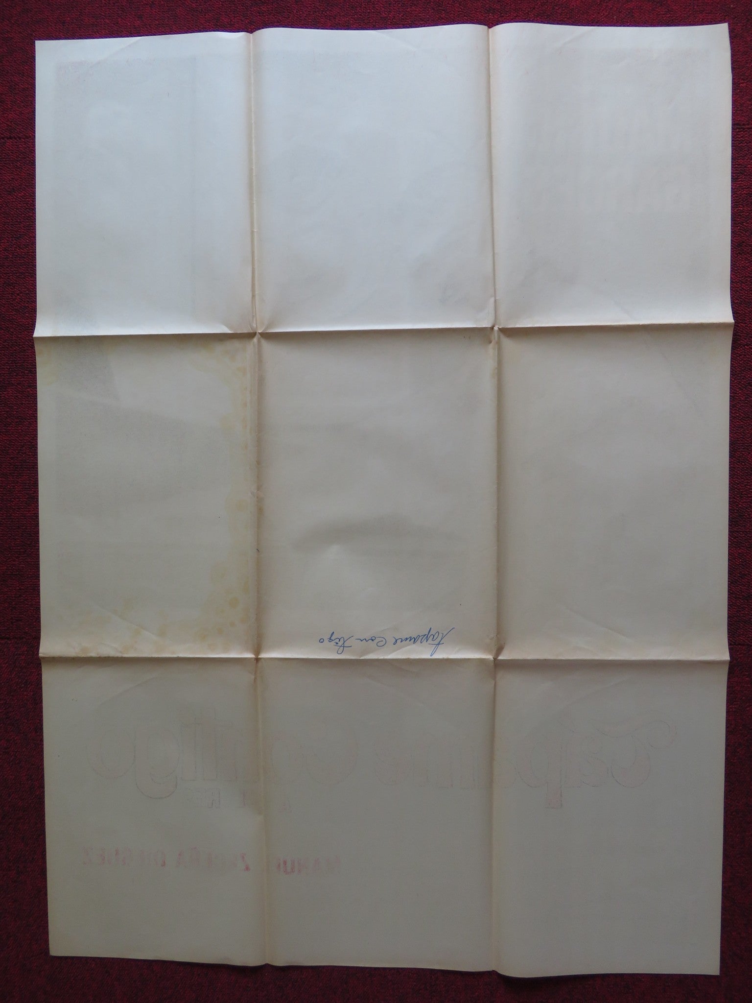 TAPAME CONTIGO FOLDED MEXICAN POSTER ARMANDO ACOSTA VICTOR ALCOCER 1970 - Rendezvous Cinema