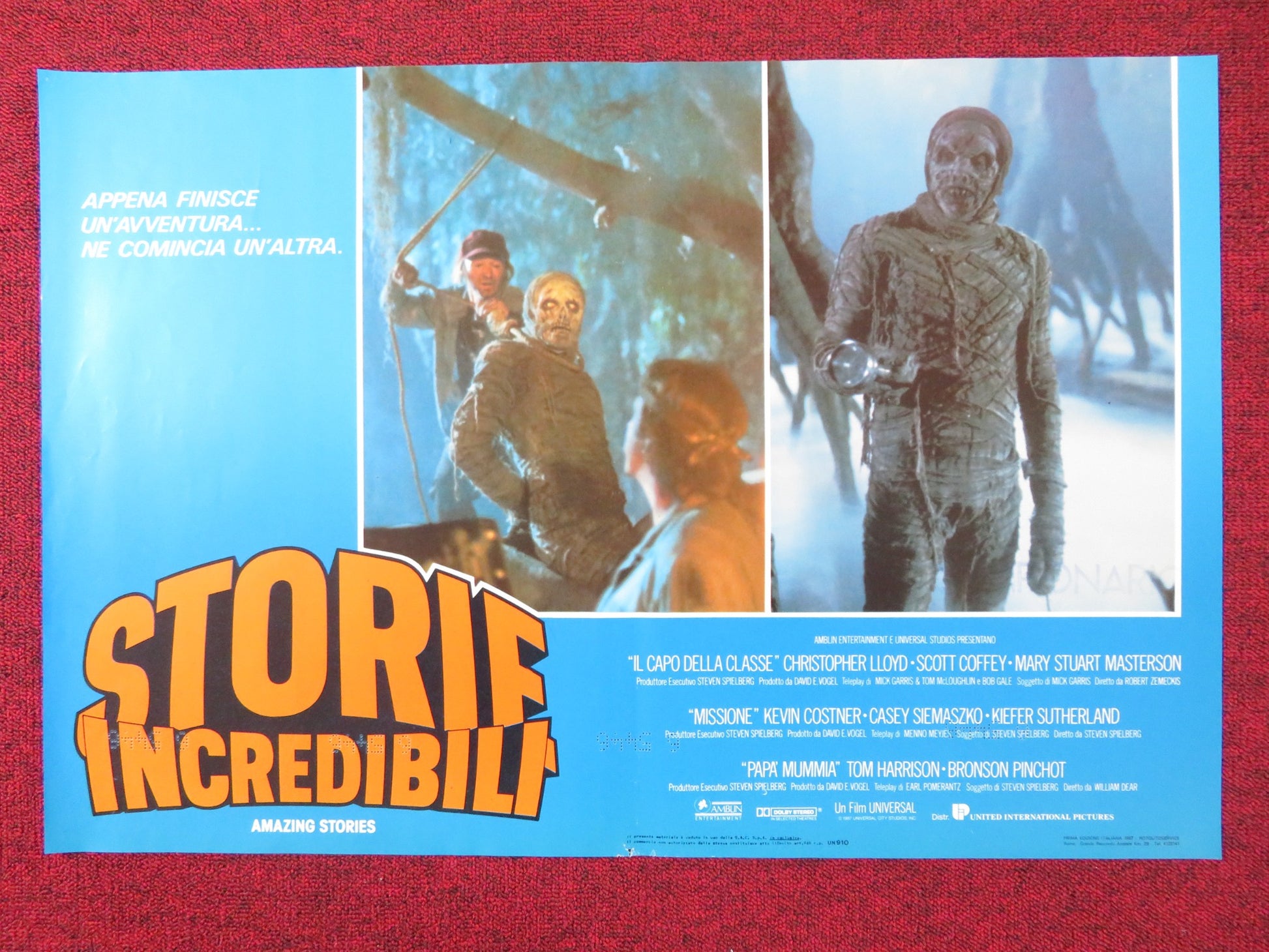AMAZING STORIES - H ITALIAN FOTOBUSTA POSTER SPIELBERG CHRISTOPHER LLOYD 1987 - Rendezvous Cinema