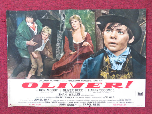 OLIVER! - A ITALIAN FOTOBUSTA POSTER OLIVER REED RON MOODY HARRY SECOMBE 1968