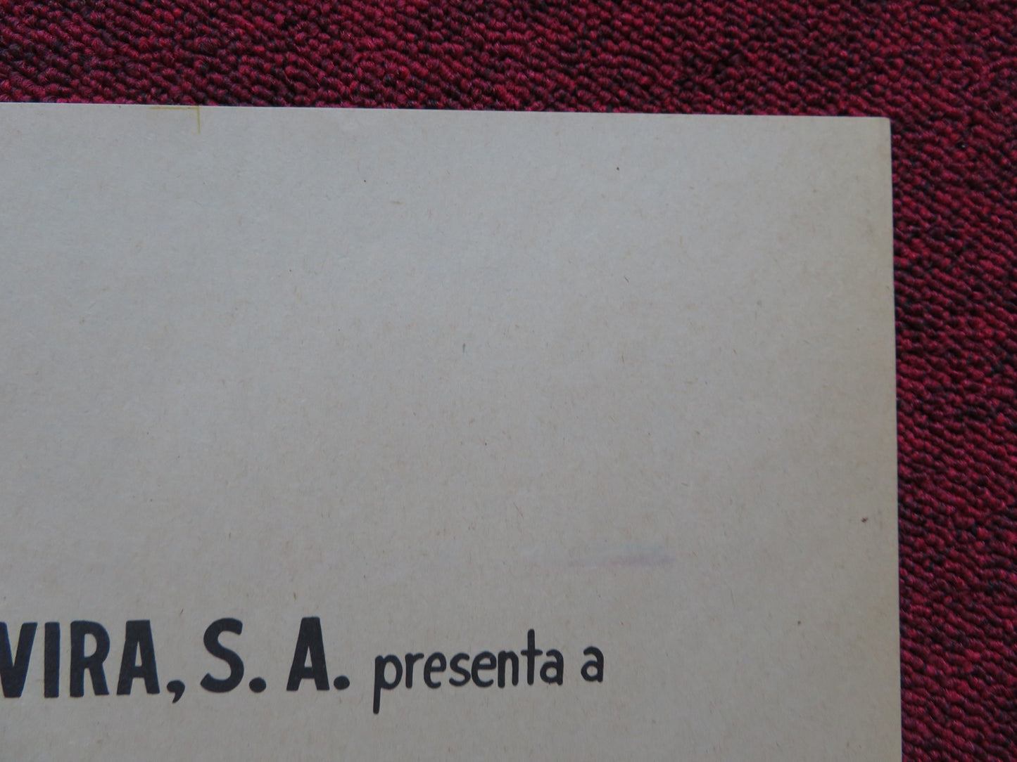 LAVIDA SIGUE IGUAL FOLDED MEXICAN POSTER JULIO IGLESIAS JEAN HARRINGTON 1969 - Rendezvous Cinema