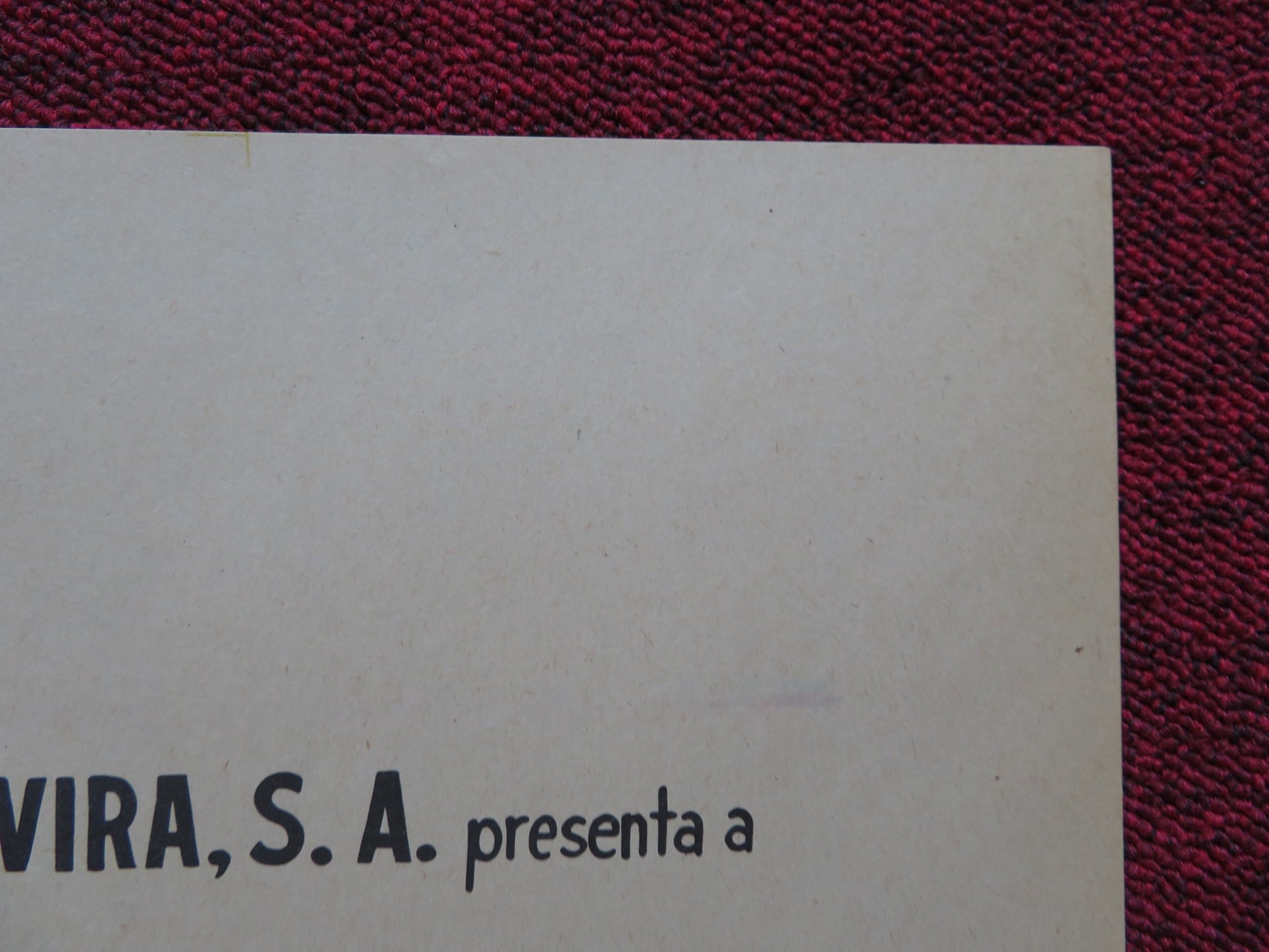 LAVIDA SIGUE IGUAL FOLDED MEXICAN POSTER JULIO IGLESIAS JEAN HARRINGTON 1969 - Rendezvous Cinema