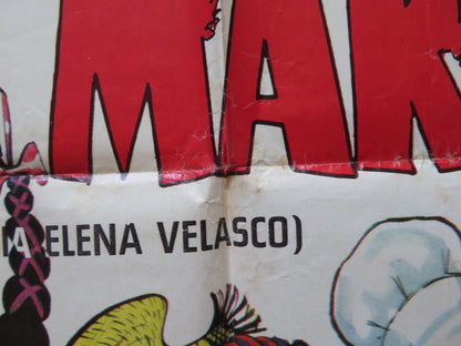 LA COMADRITA FOLDED MEXICAN POSTER MARIA ELENA VELASCO FERNANDO SOLER 1978 - Rendezvous Cinema
