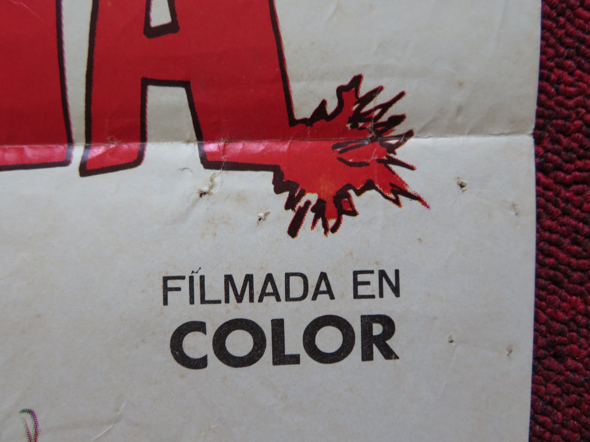 LA COMADRITA FOLDED MEXICAN POSTER MARIA ELENA VELASCO FERNANDO SOLER 1978 - Rendezvous Cinema
