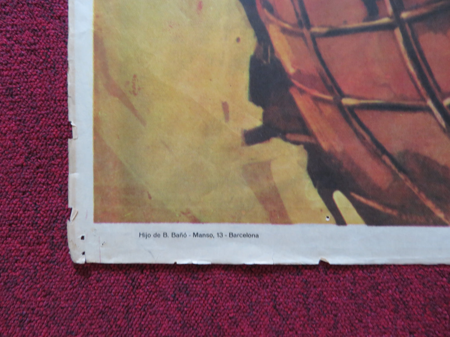 STAGECOACH OF THE CONDEMNED FOLDED MEXICAN POSTER RICHARD HARRISON E. BLANC 1970 - Rendezvous Cinema