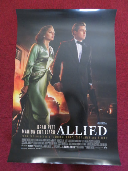 ALLIED US ONE SHEET ROLLED POSTER BRAD PITT MARION COTILLARD 2016 - Rendezvous Cinema