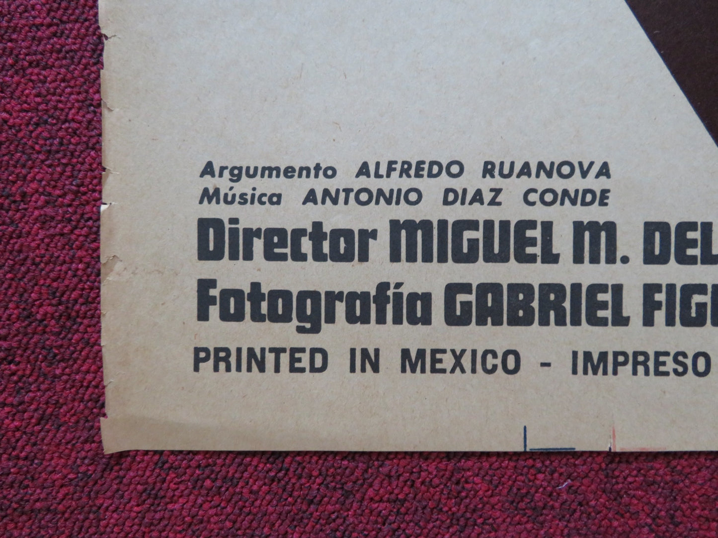 VIVA BENITO CANALES FOLDED MEXICAN POSTER FERNANDO CASANOVA E. QUINTANA 1966 - Rendezvous Cinema