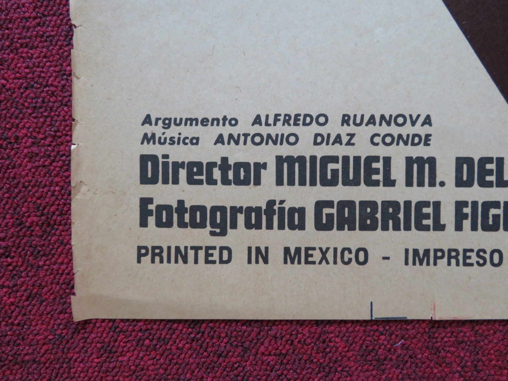 VIVA BENITO CANALES FOLDED MEXICAN POSTER FERNANDO CASANOVA E. QUINTANA 1966 - Rendezvous Cinema