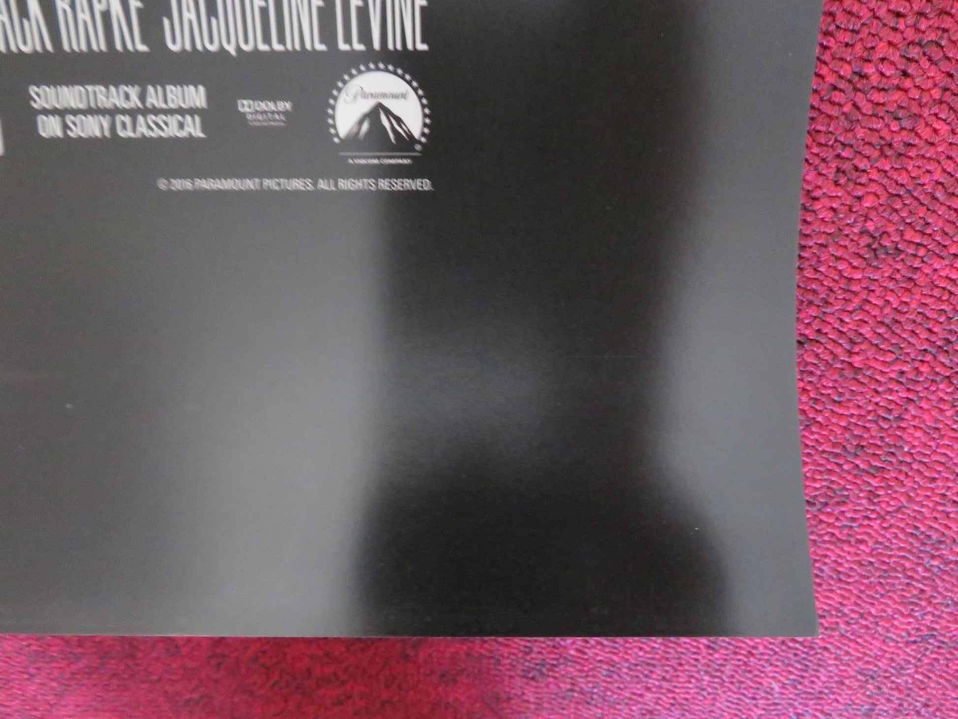 ALLIED US ONE SHEET ROLLED POSTER BRAD PITT MARION COTILLARD 2016 - Rendezvous Cinema