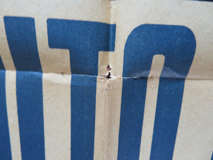 VIVA BENITO CANALES FOLDED MEXICAN POSTER FERNANDO CASANOVA E. QUINTANA 1966 - Rendezvous Cinema