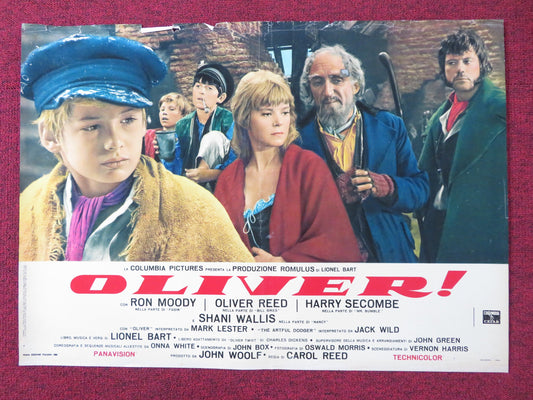 OLIVER! - H ITALIAN FOTOBUSTA POSTER OLIVER REED RON MOODY HARRY SECOMBE 1968