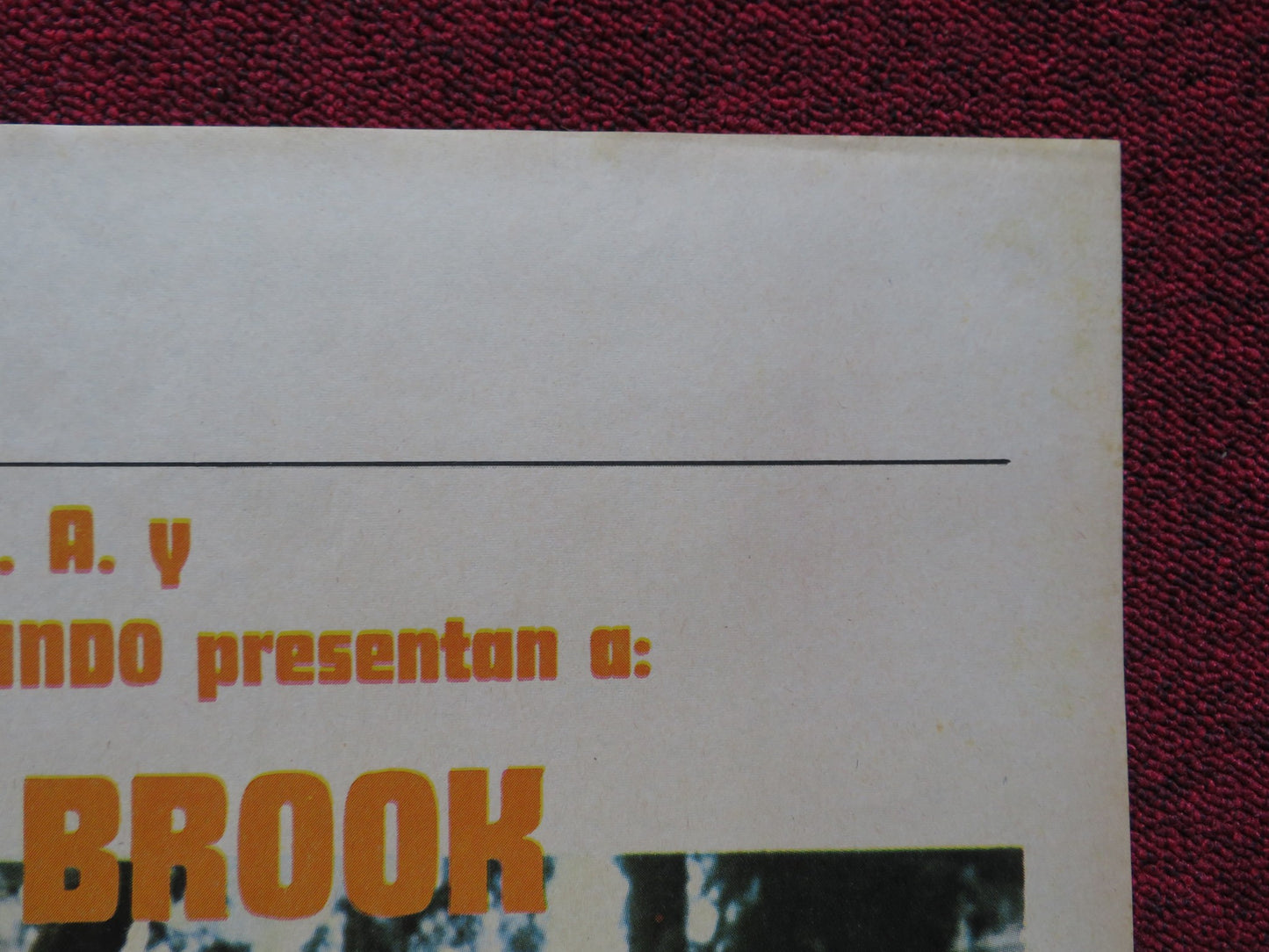 TRIANGULO FOLDED MEXICAN POSTER CLAUDIO BROOK ANA LUISA PELUFFO 1972 - Rendezvous Cinema