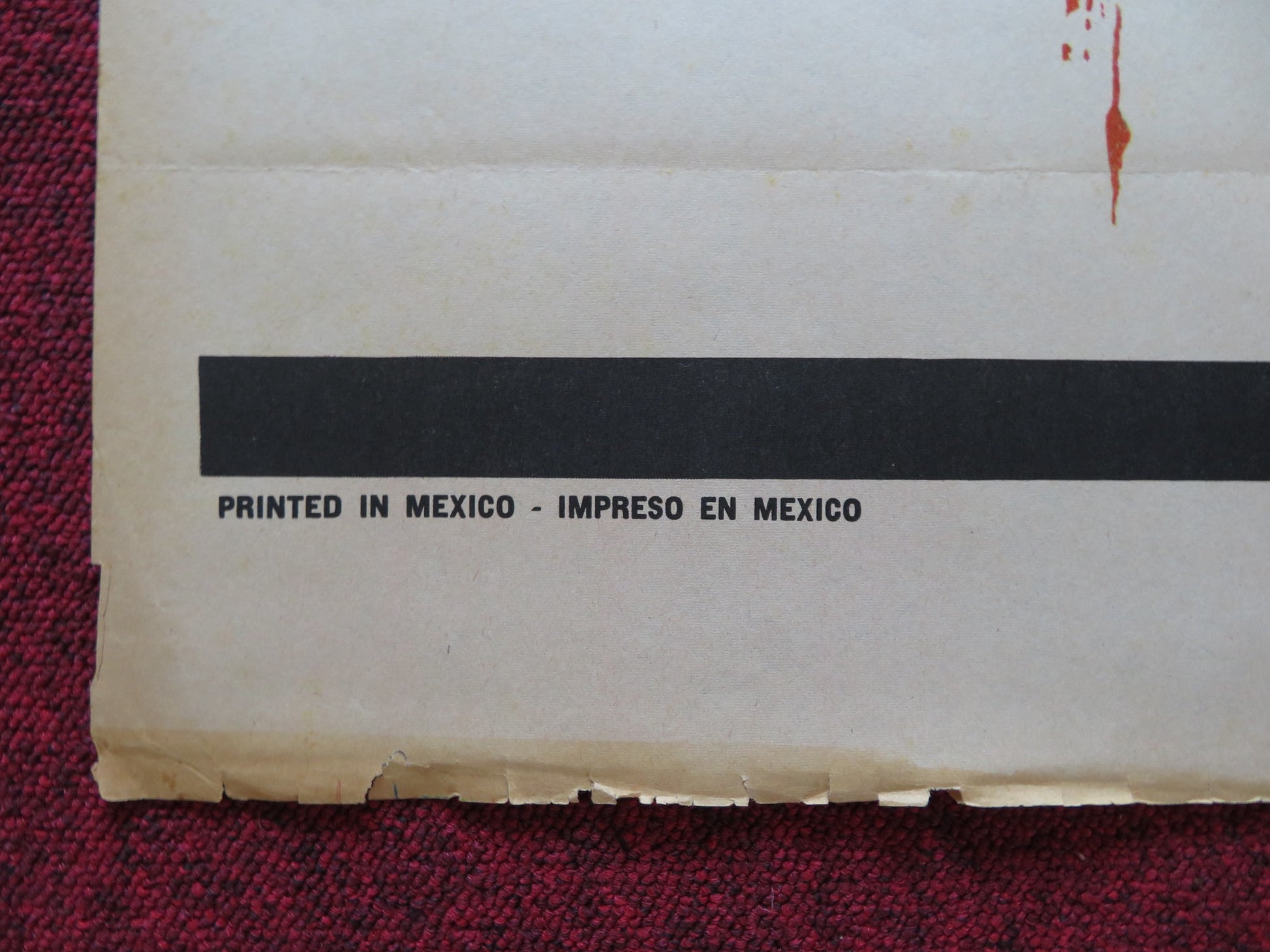 TRIANGULO FOLDED MEXICAN POSTER CLAUDIO BROOK ANA LUISA PELUFFO 1972 - Rendezvous Cinema