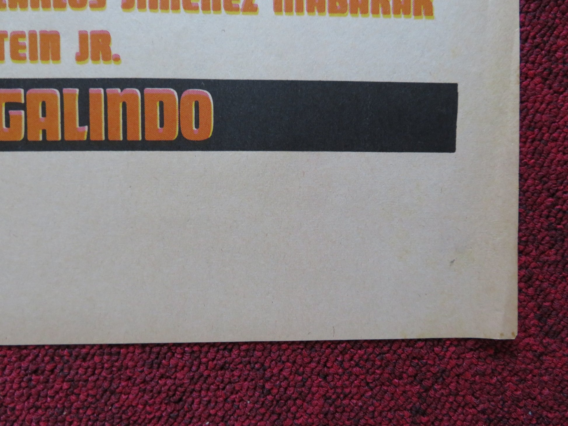 TRIANGULO FOLDED MEXICAN POSTER CLAUDIO BROOK ANA LUISA PELUFFO 1972 - Rendezvous Cinema