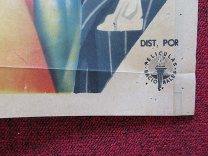 LEY FUGA FOLDED MEXICAN POSTER GLORIA MARIN CARLOS LOPEZ 1954 - Rendezvous Cinema