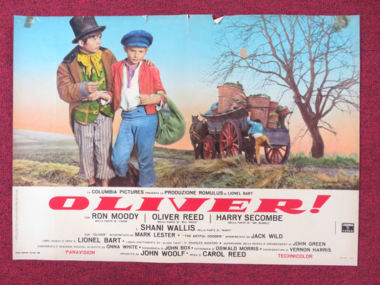 OLIVER! - L ITALIAN FOTOBUSTA POSTER OLIVER REED RON MOODY HARRY SECOMBE 1968
