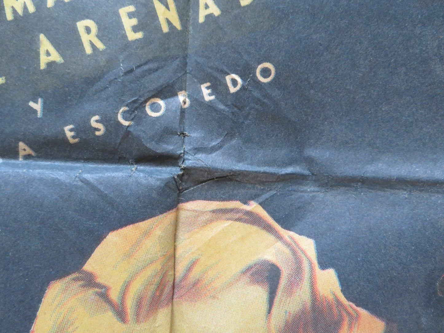 LEY FUGA FOLDED MEXICAN POSTER GLORIA MARIN CARLOS LOPEZ 1954 - Rendezvous Cinema