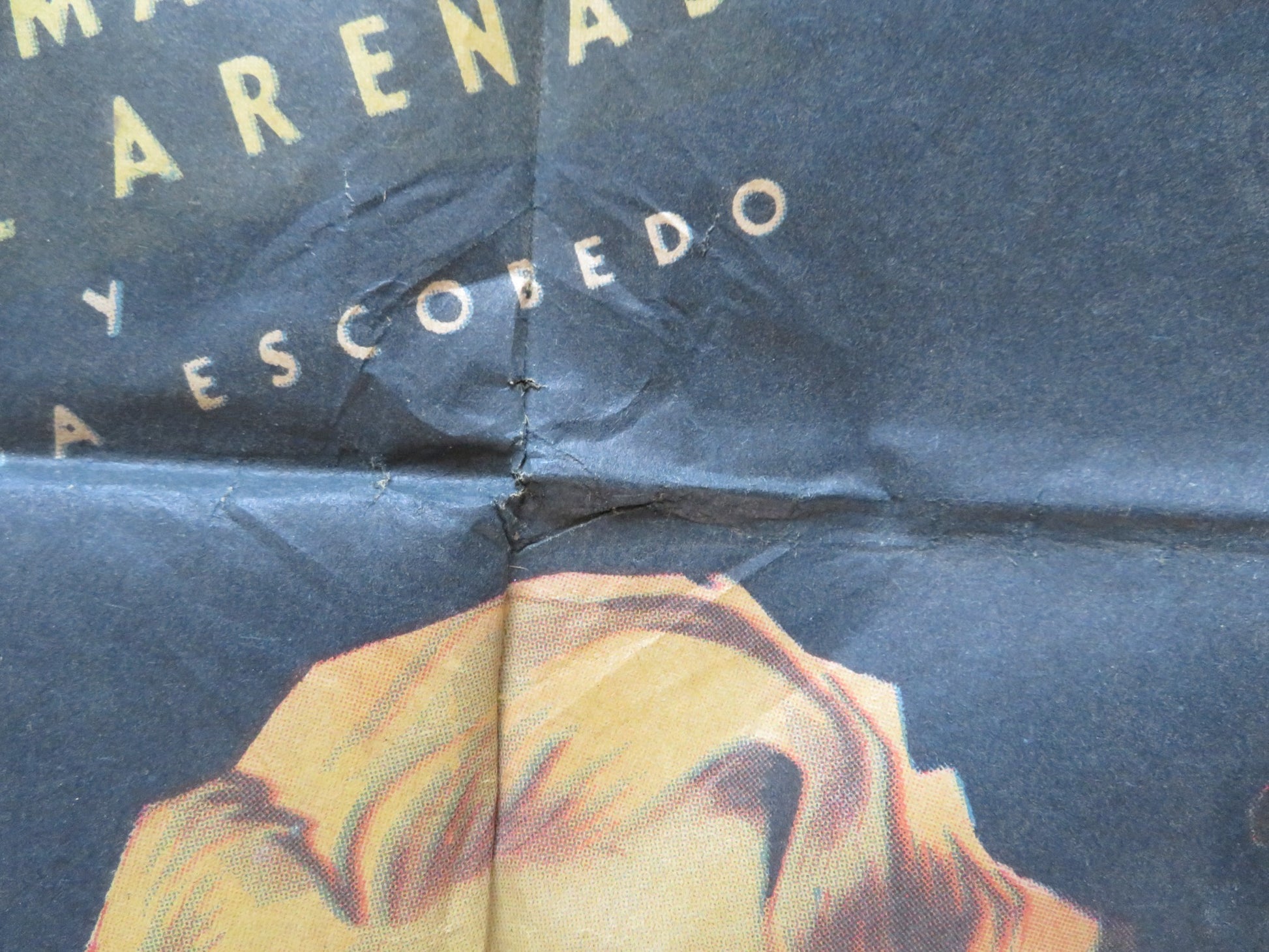 LEY FUGA FOLDED MEXICAN POSTER GLORIA MARIN CARLOS LOPEZ 1954 - Rendezvous Cinema