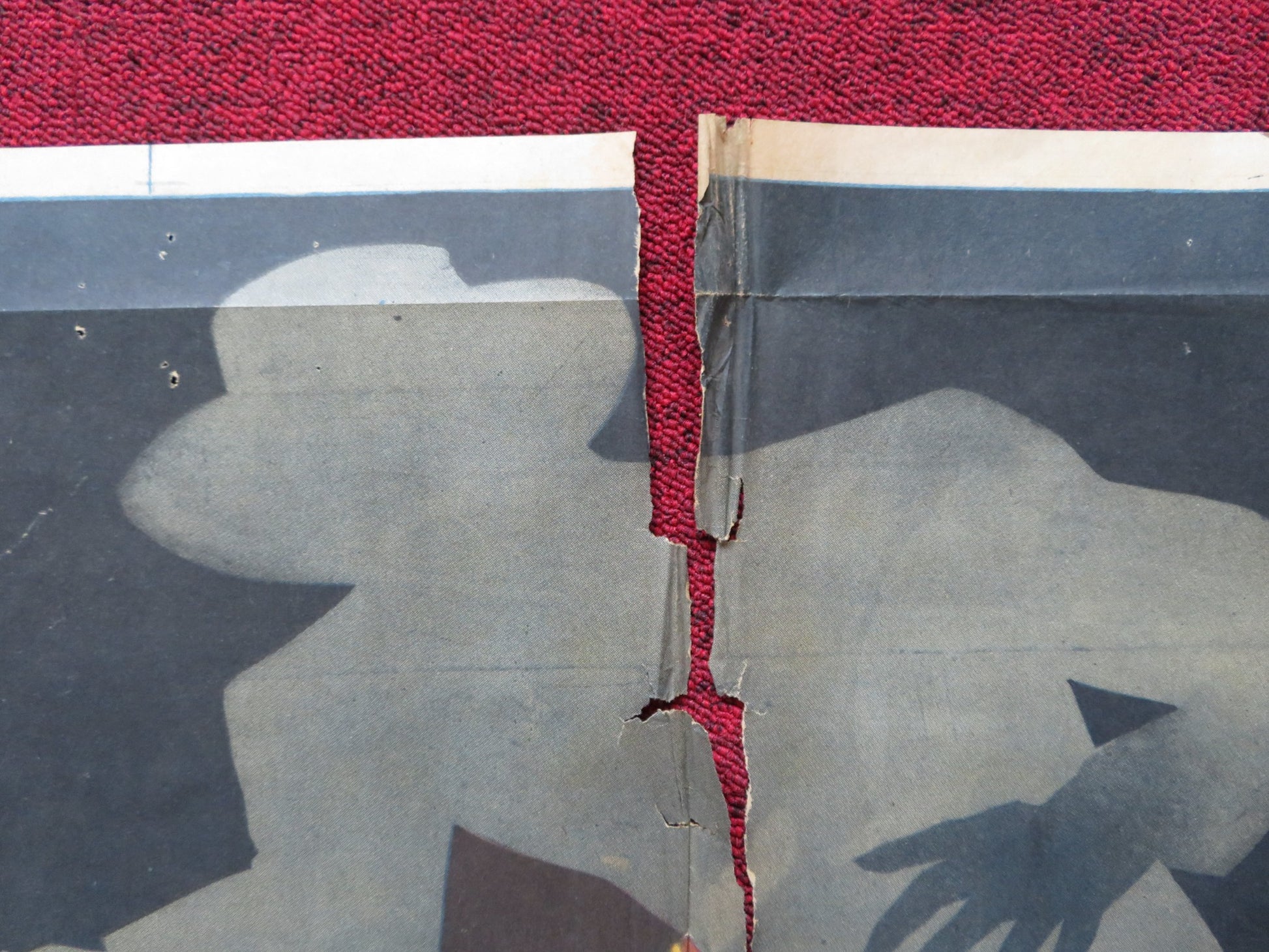 LEY FUGA FOLDED MEXICAN POSTER GLORIA MARIN CARLOS LOPEZ 1954 - Rendezvous Cinema