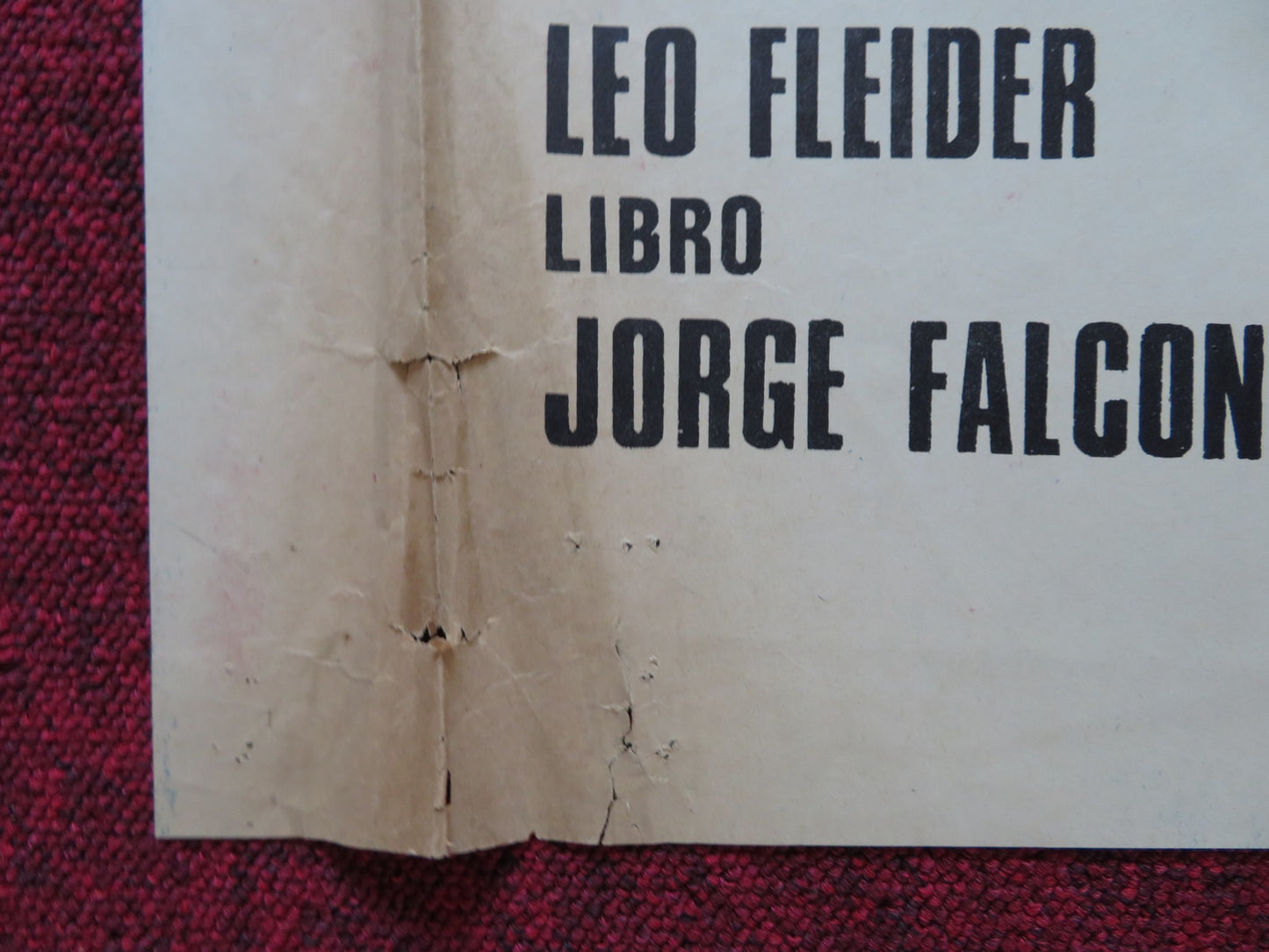 MUCHACHO FOLDED MEXICAN POSTER SANDRO OLINDA BOZAN 1970 - Rendezvous Cinema