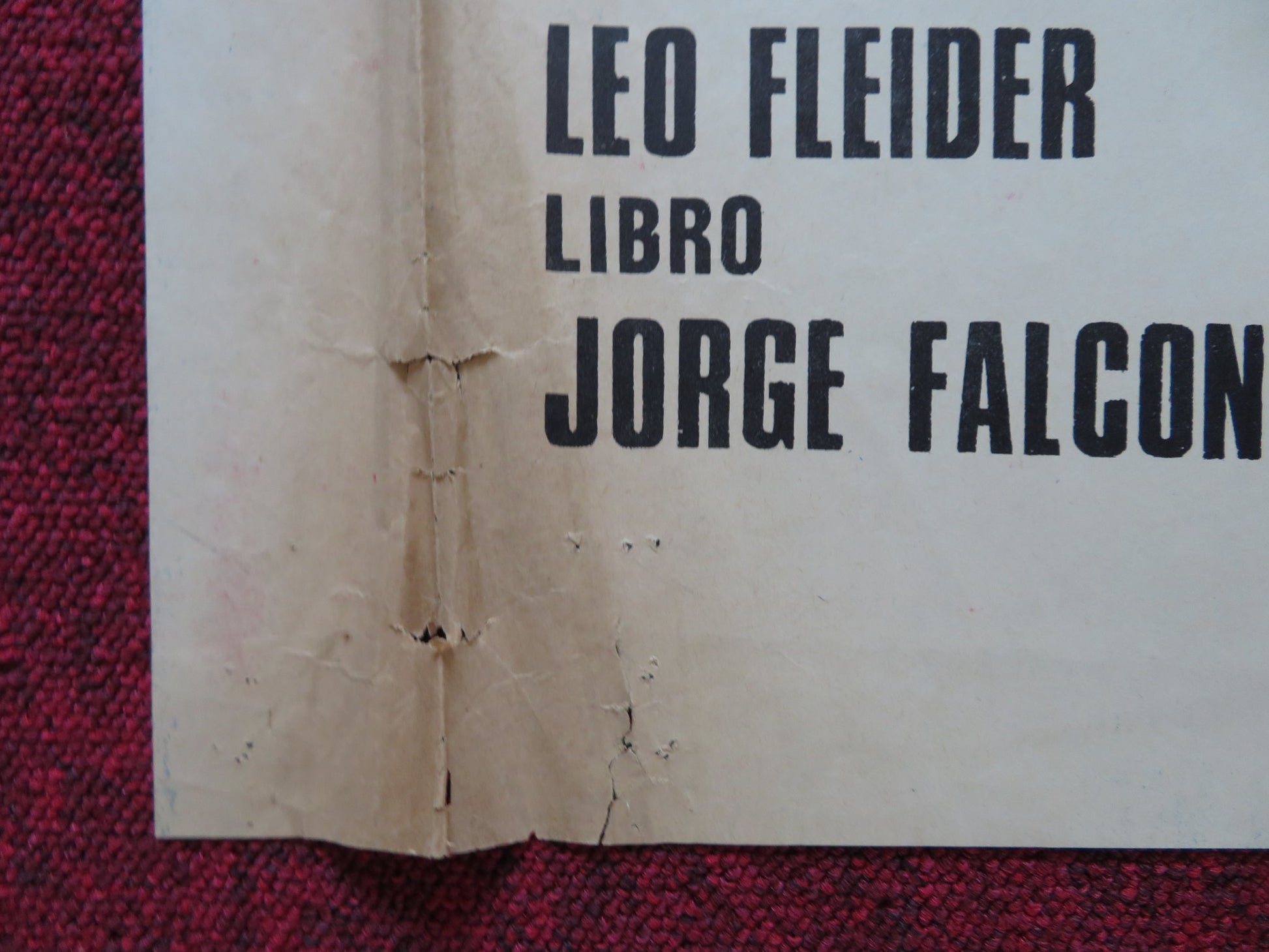 MUCHACHO FOLDED MEXICAN POSTER SANDRO OLINDA BOZAN 1970 - Rendezvous Cinema