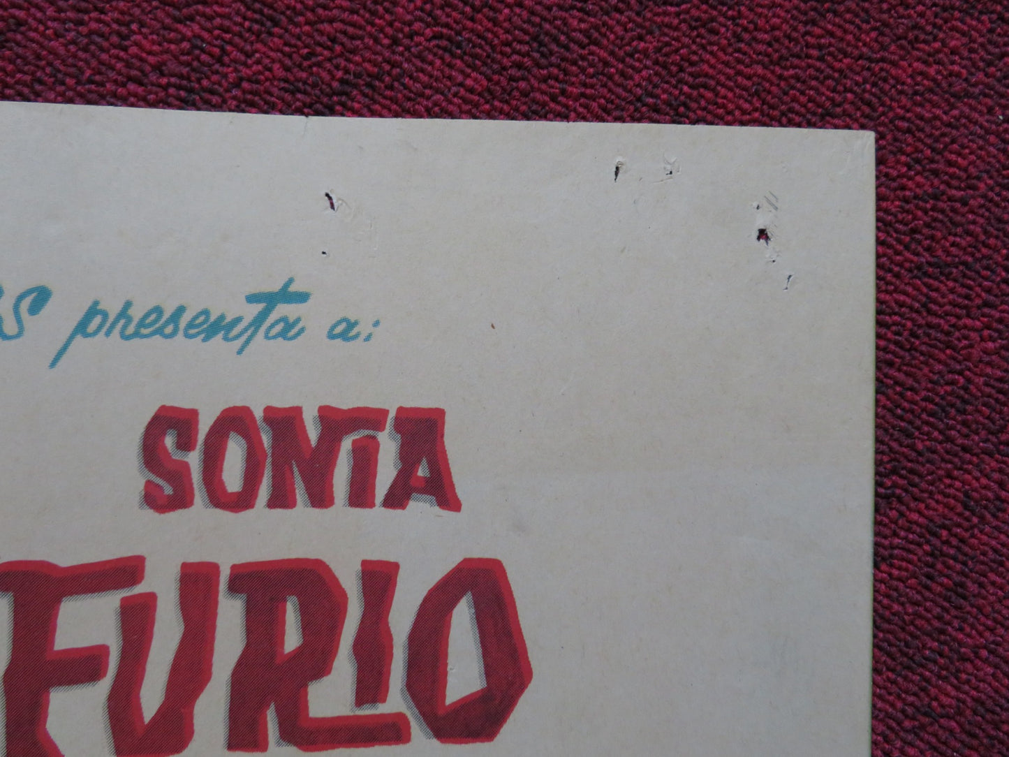 FUERA DE LA LEY FOLDED MEXICAN POSTER RODOLEO DE ANDA SONIA FURIO 1966 - Rendezvous Cinema